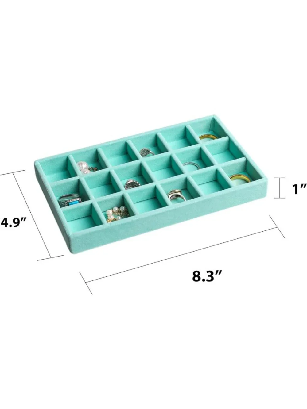 Jewelry Organizer Set of 9 - Stylish Drawer Trays for Storage & Display
